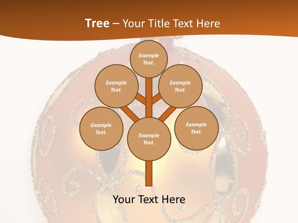 December Figurine Tree PowerPoint Template