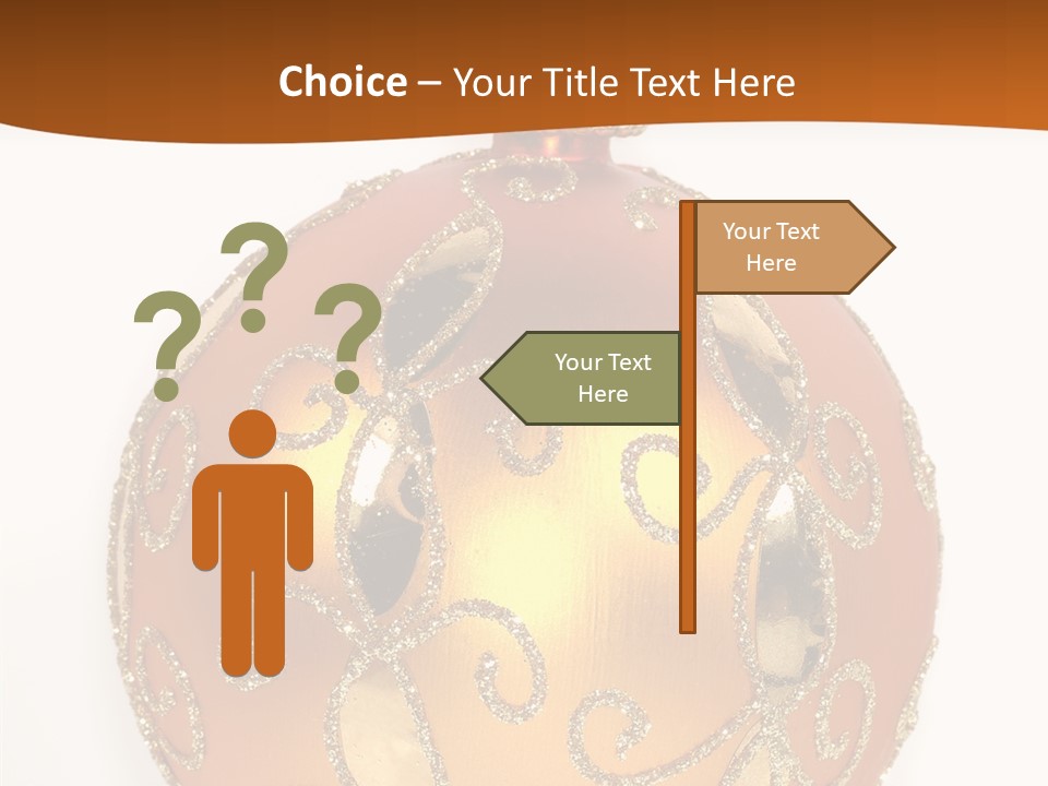December Figurine Tree PowerPoint Template