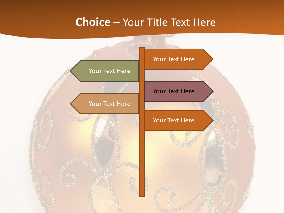December Figurine Tree PowerPoint Template