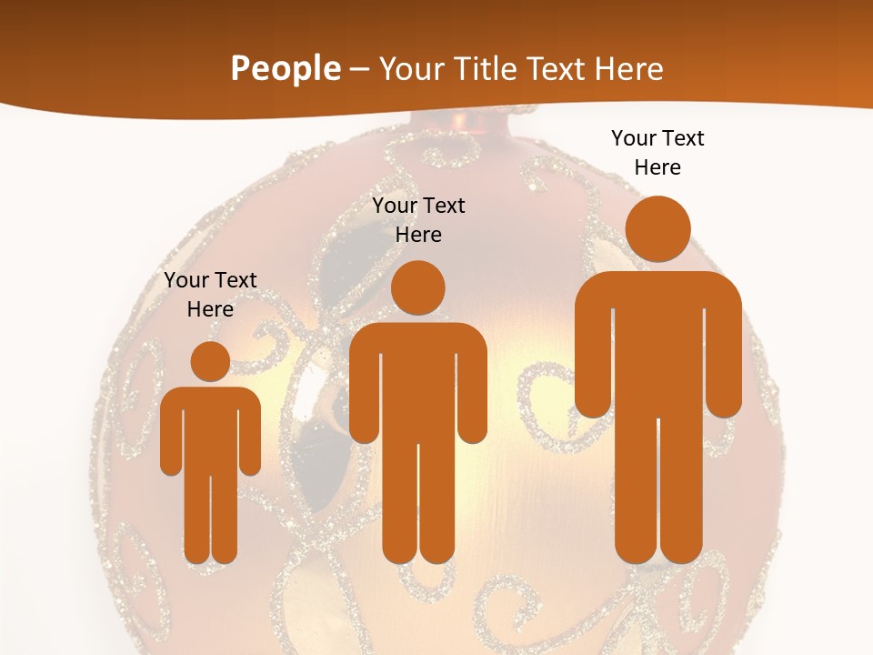 December Figurine Tree PowerPoint Template