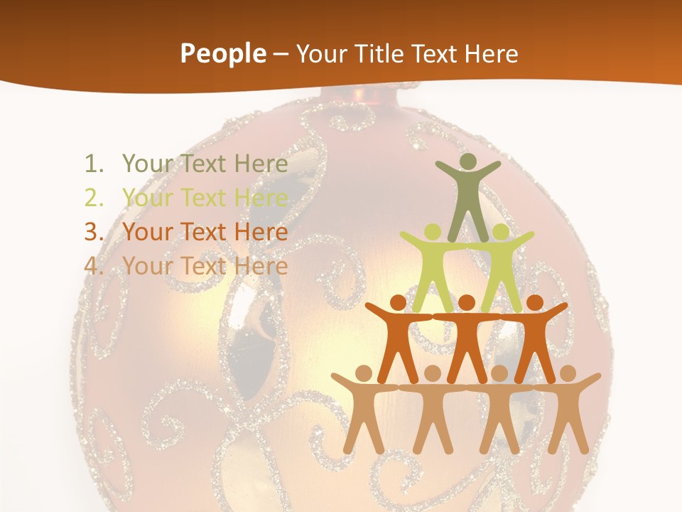 December Figurine Tree PowerPoint Template