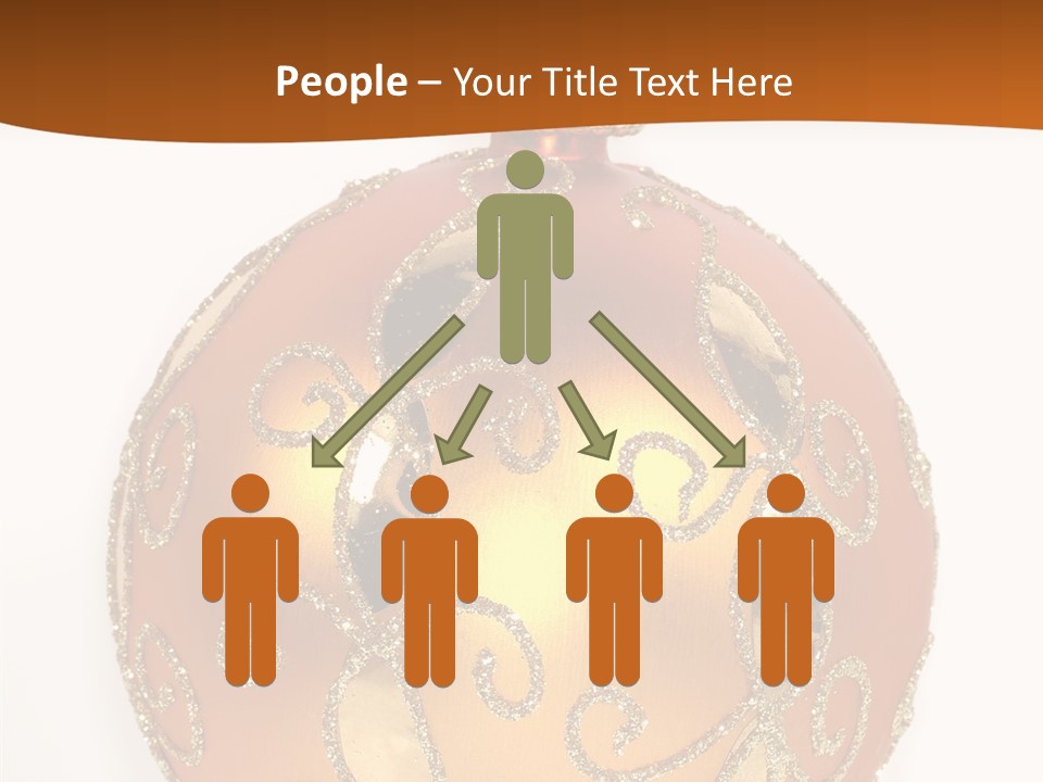 December Figurine Tree PowerPoint Template