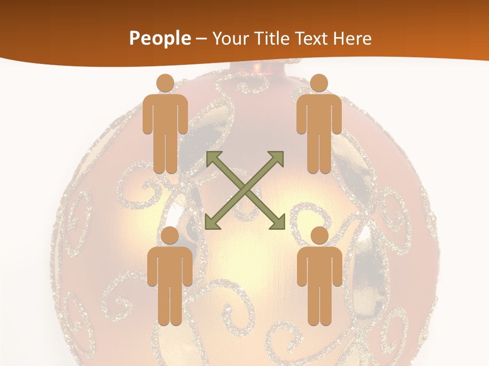 December Figurine Tree PowerPoint Template
