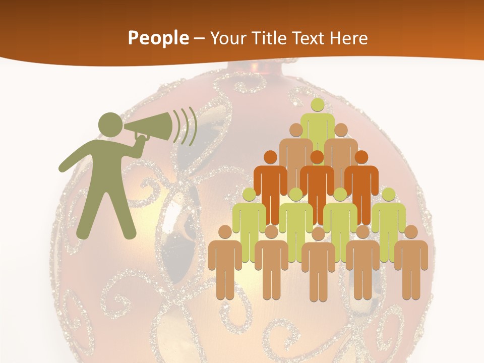 December Figurine Tree PowerPoint Template