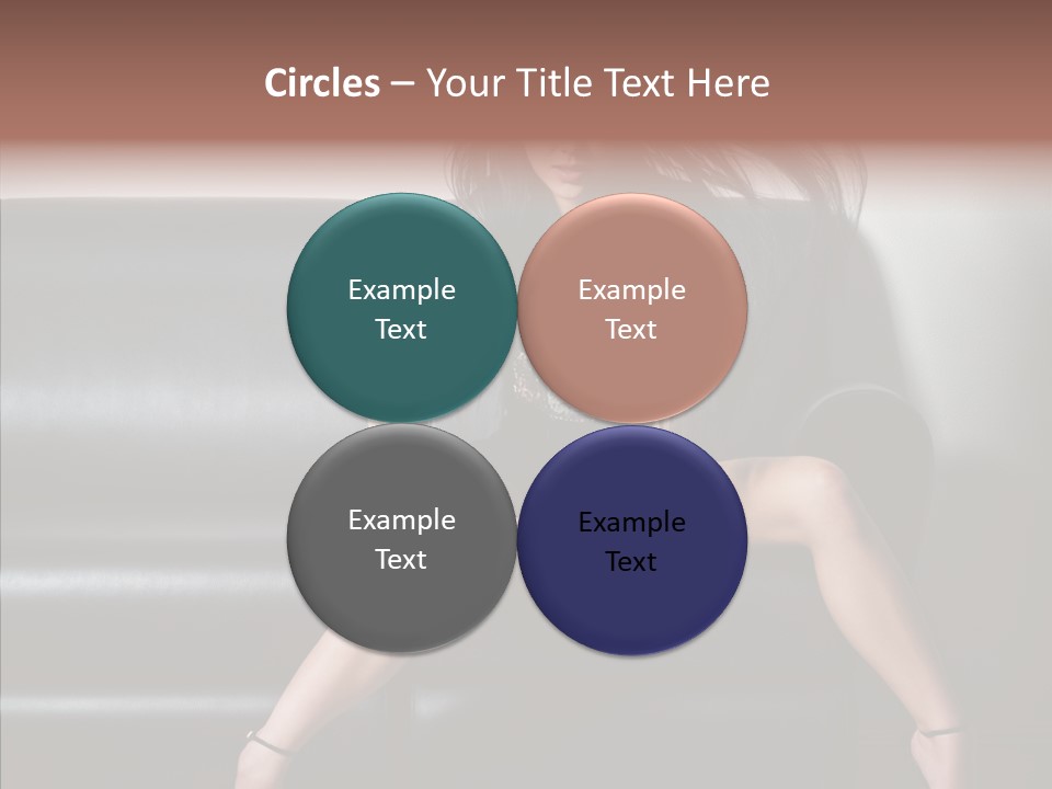 Legs Background Model PowerPoint Template