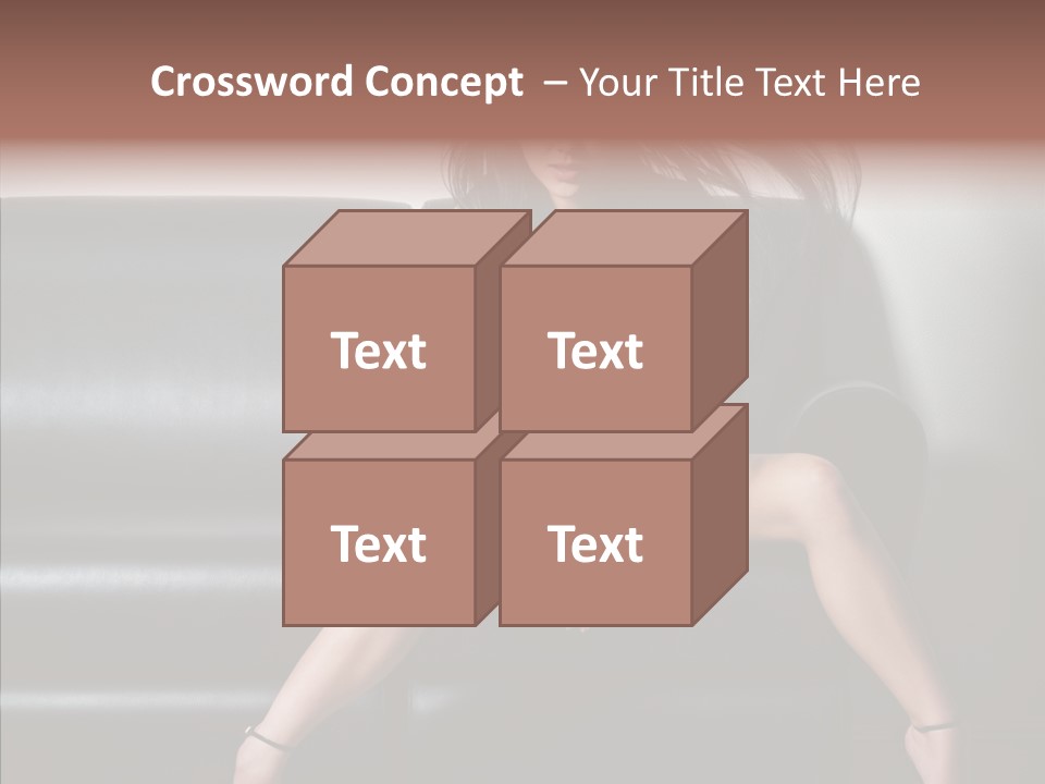 Legs Background Model PowerPoint Template
