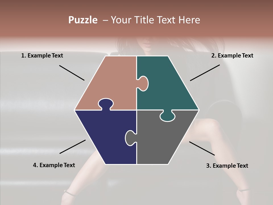 Legs Background Model PowerPoint Template