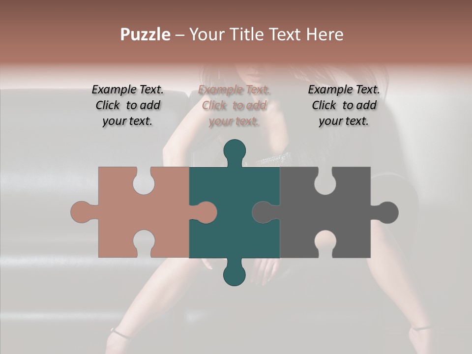 Legs Background Model PowerPoint Template