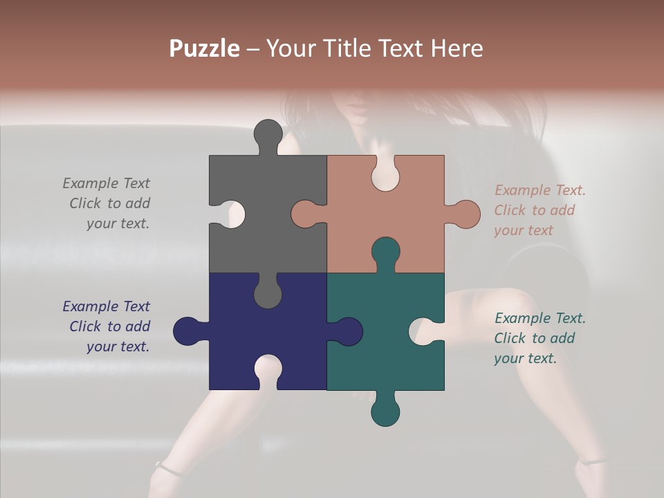 Legs Background Model PowerPoint Template