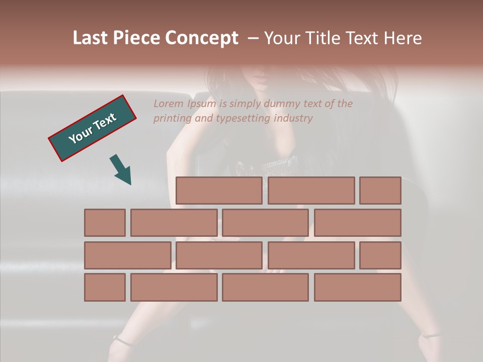 Legs Background Model PowerPoint Template