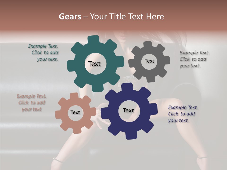 Legs Background Model PowerPoint Template