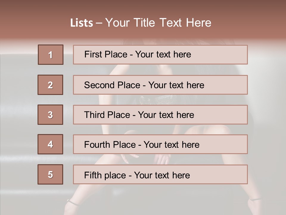 Legs Background Model PowerPoint Template