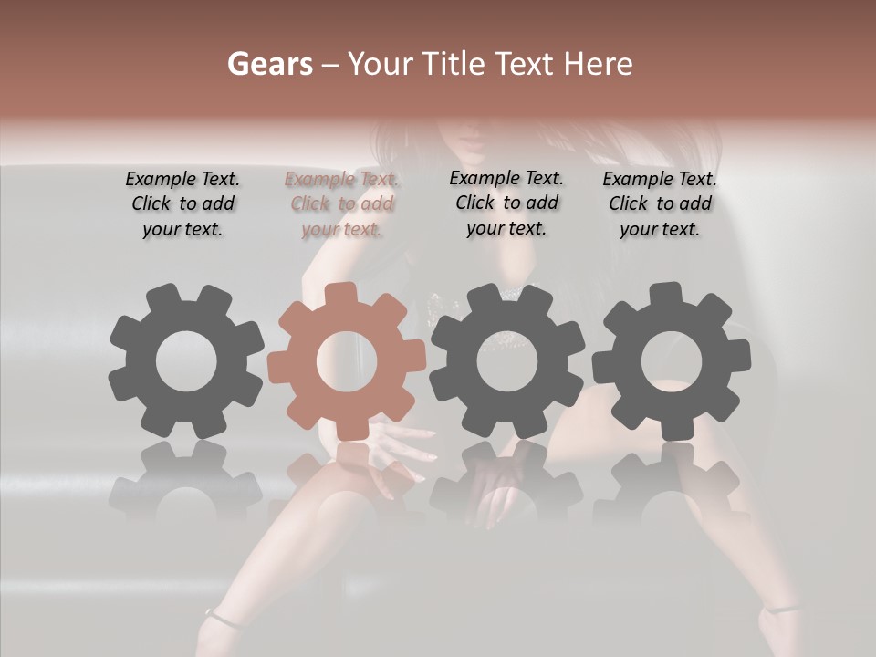 Legs Background Model PowerPoint Template