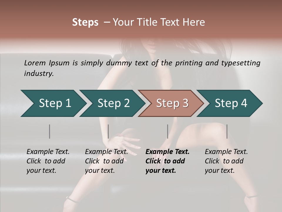 Legs Background Model PowerPoint Template