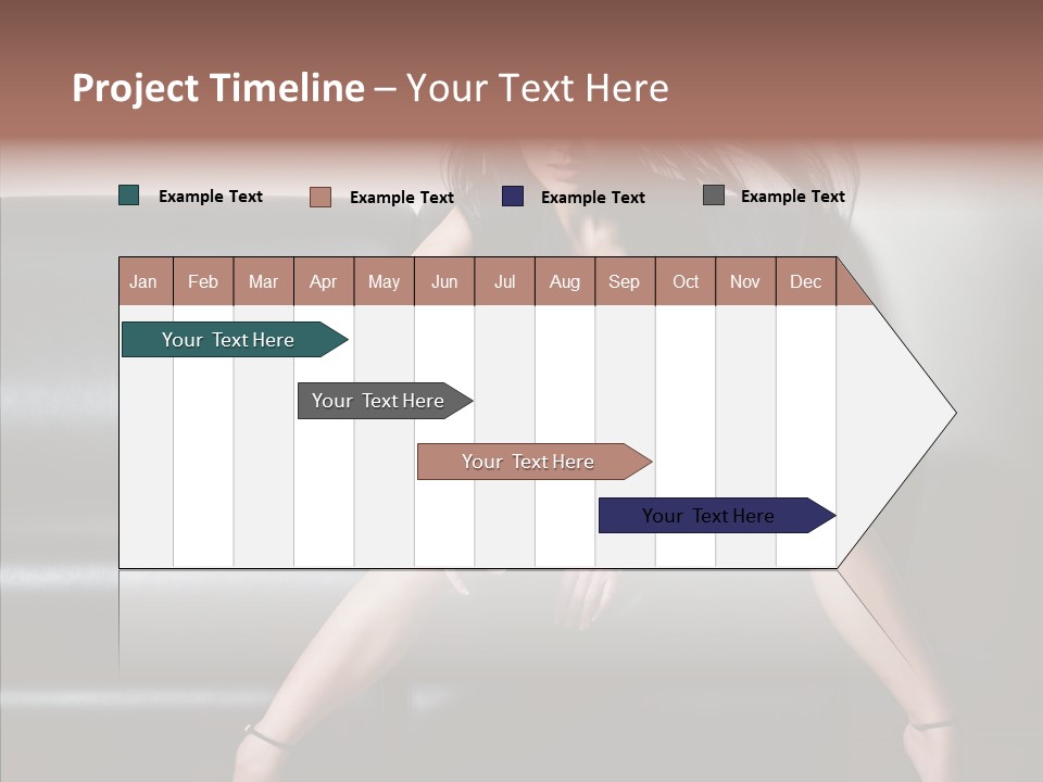 Legs Background Model PowerPoint Template