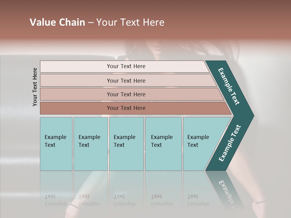 Legs Background Model PowerPoint Template