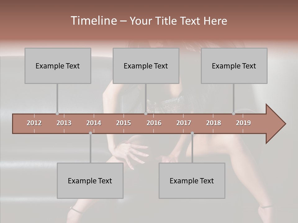 Legs Background Model PowerPoint Template