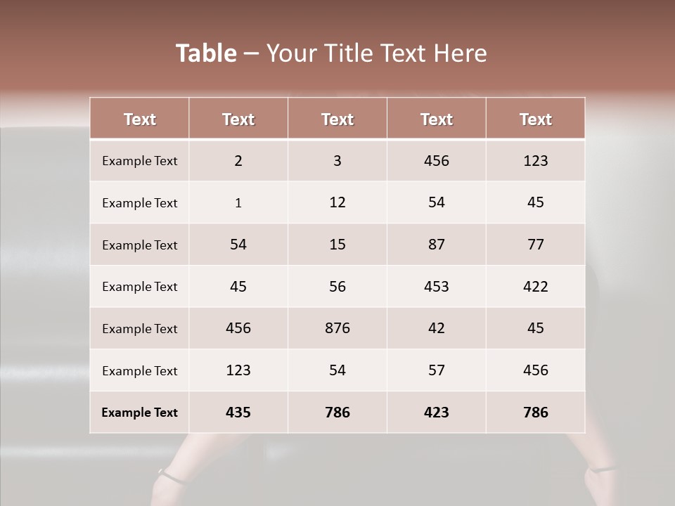 Legs Background Model PowerPoint Template