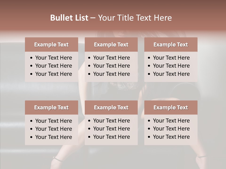 Legs Background Model PowerPoint Template