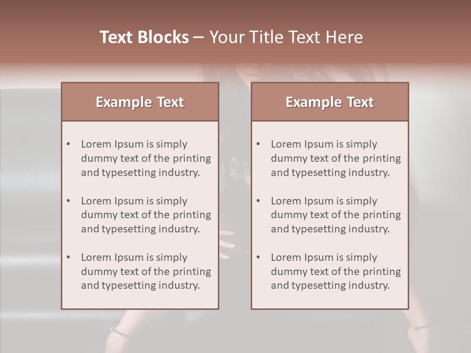 Legs Background Model PowerPoint Template