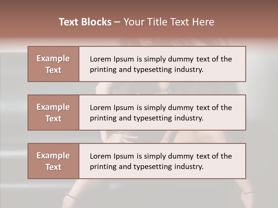 Legs Background Model PowerPoint Template
