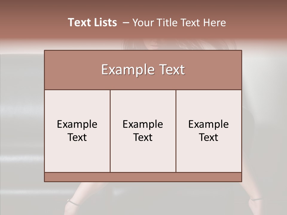 Legs Background Model PowerPoint Template
