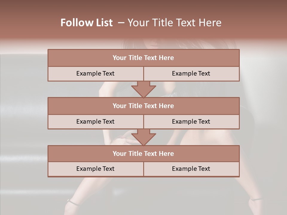 Legs Background Model PowerPoint Template