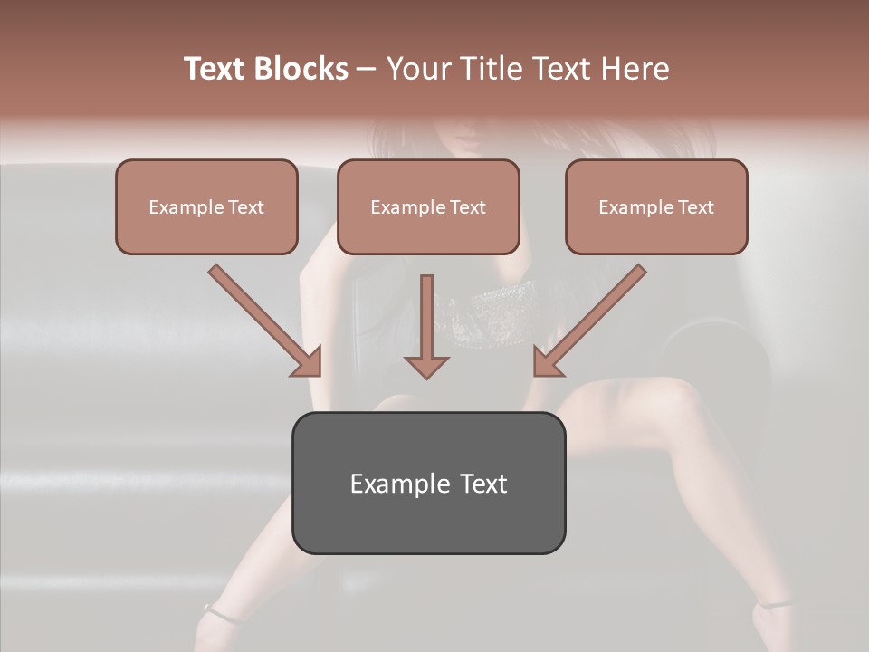 Legs Background Model PowerPoint Template