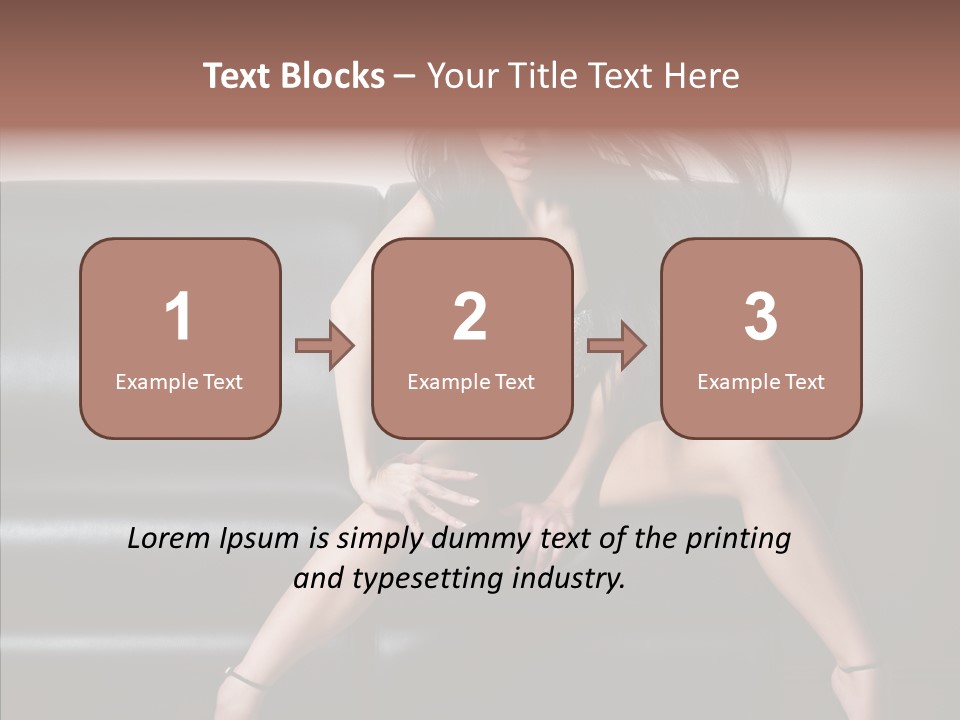 Legs Background Model PowerPoint Template
