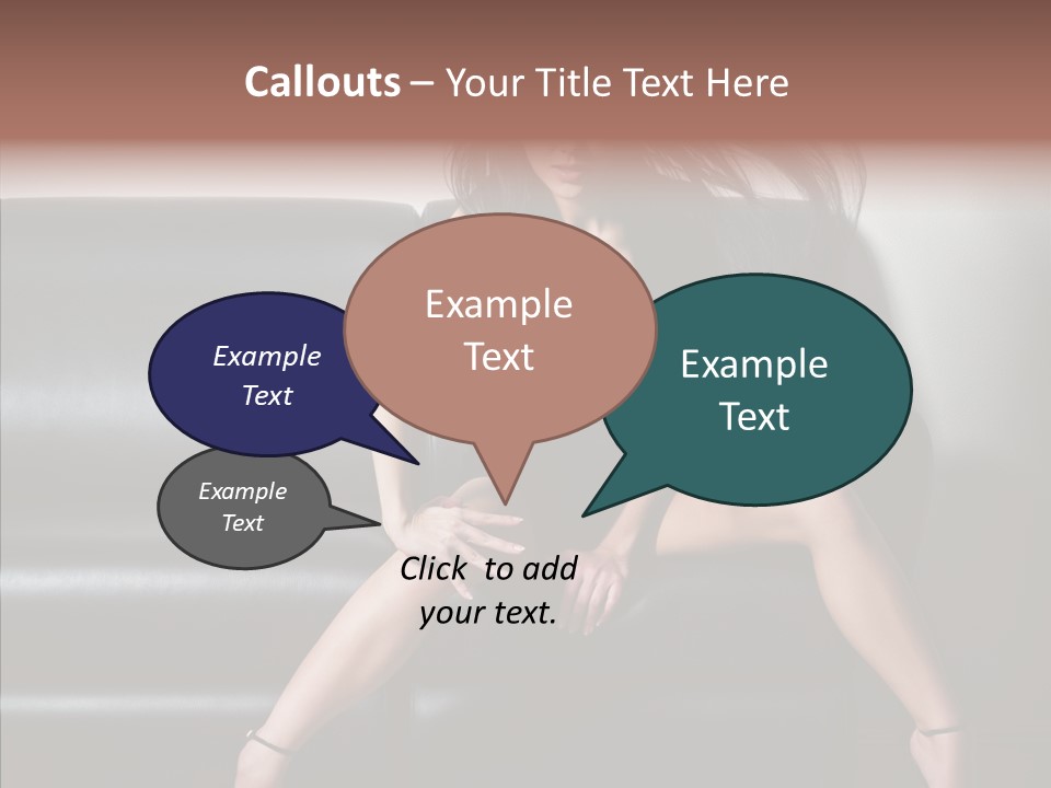 Legs Background Model PowerPoint Template