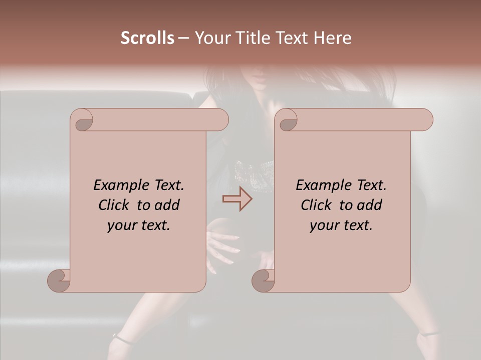 Legs Background Model PowerPoint Template