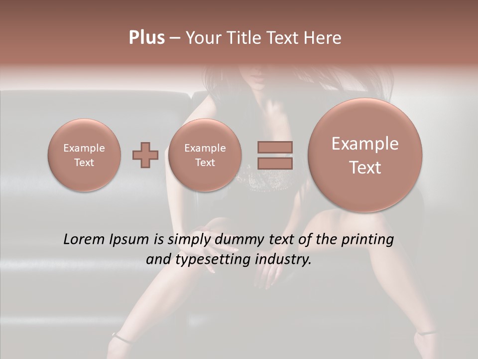 Legs Background Model PowerPoint Template