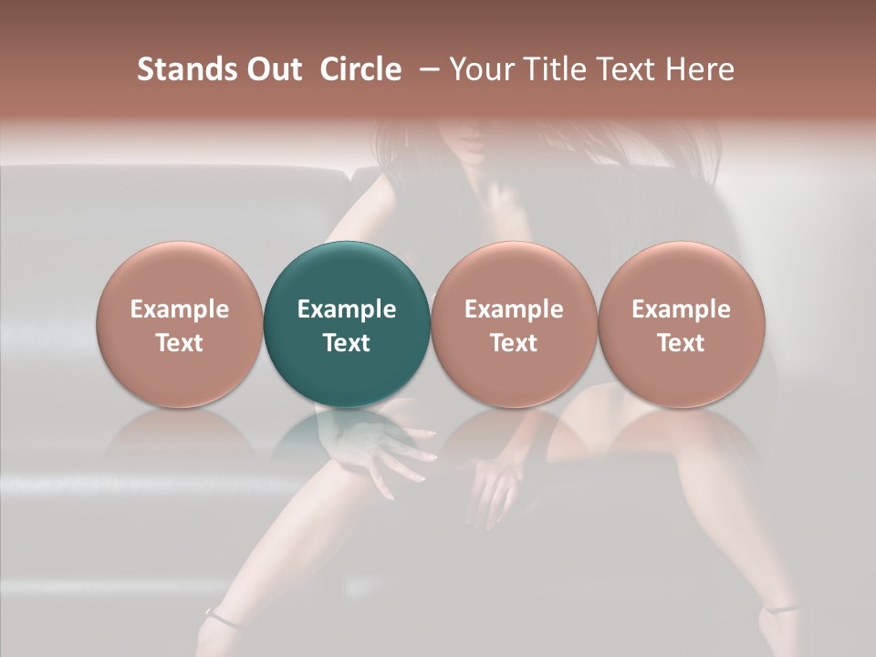 Legs Background Model PowerPoint Template