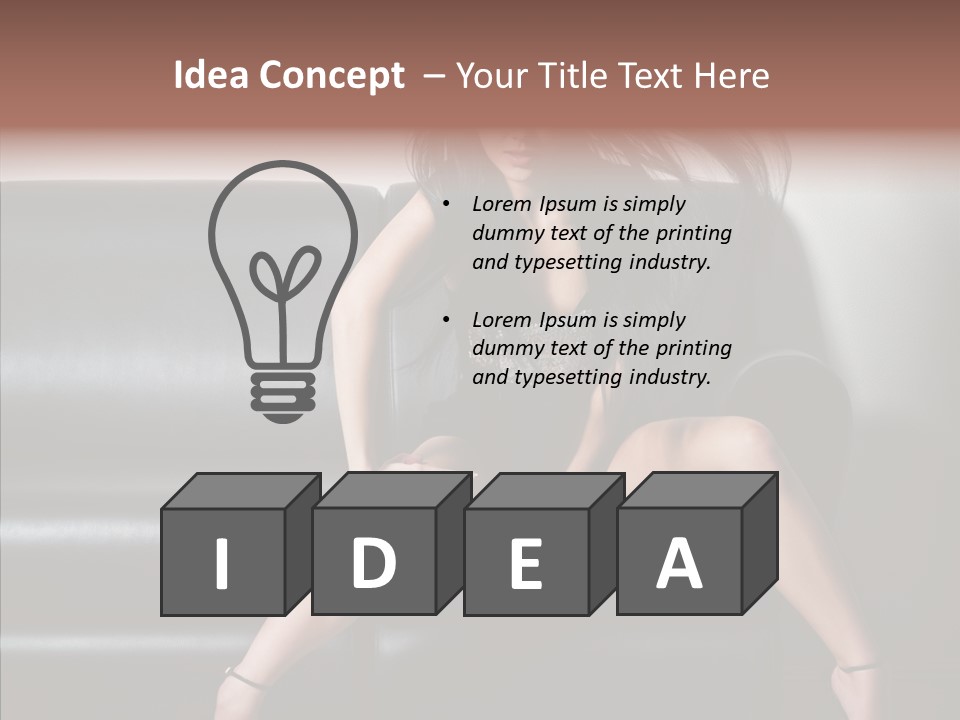 Legs Background Model PowerPoint Template