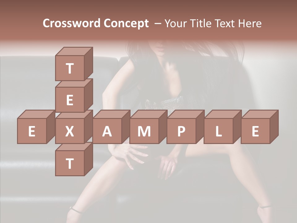 Legs Background Model PowerPoint Template