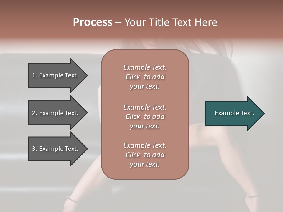 Legs Background Model PowerPoint Template