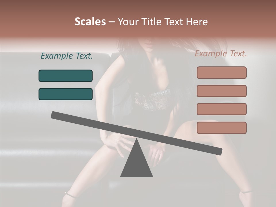 Legs Background Model PowerPoint Template