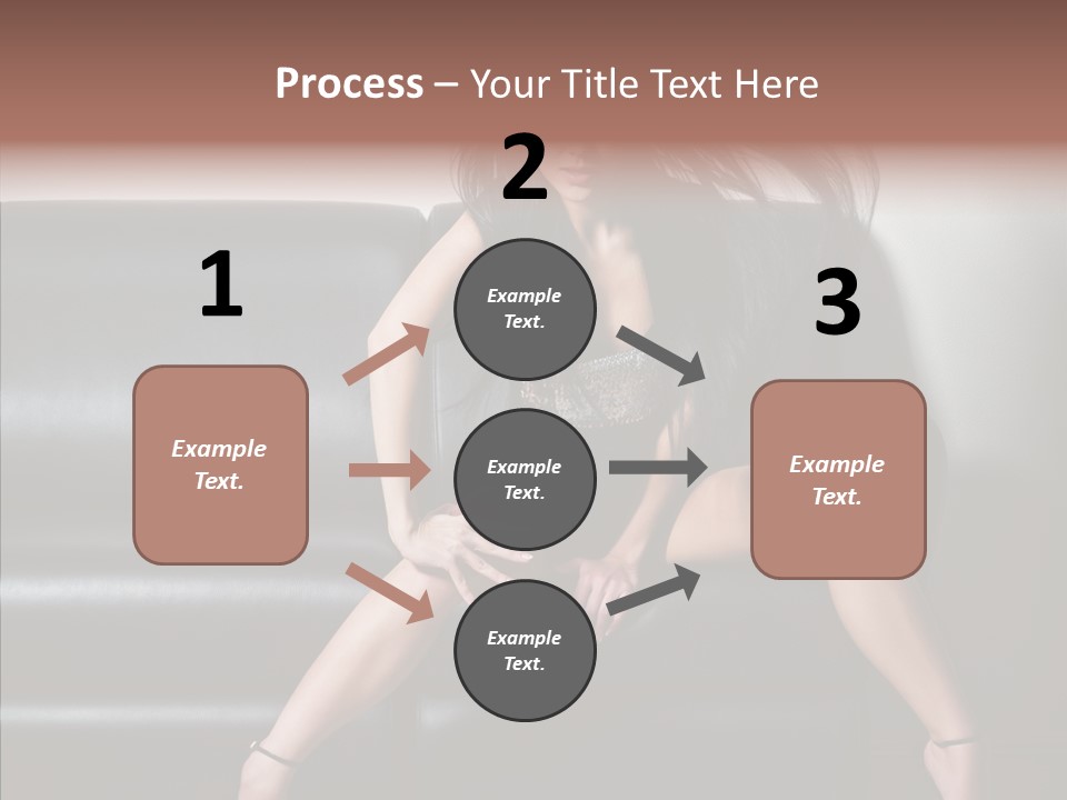 Legs Background Model PowerPoint Template