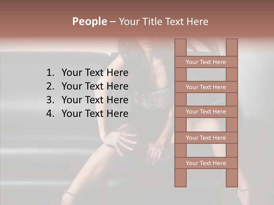 Legs Background Model PowerPoint Template