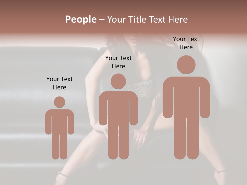 Legs Background Model PowerPoint Template