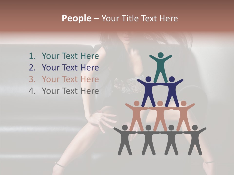 Legs Background Model PowerPoint Template
