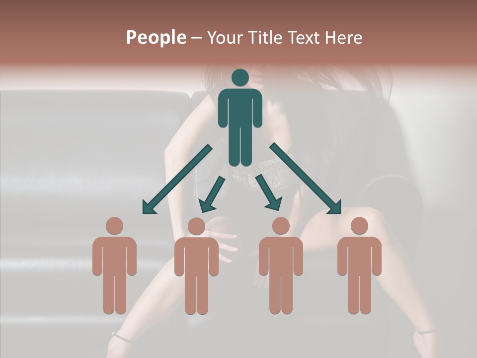 Legs Background Model PowerPoint Template