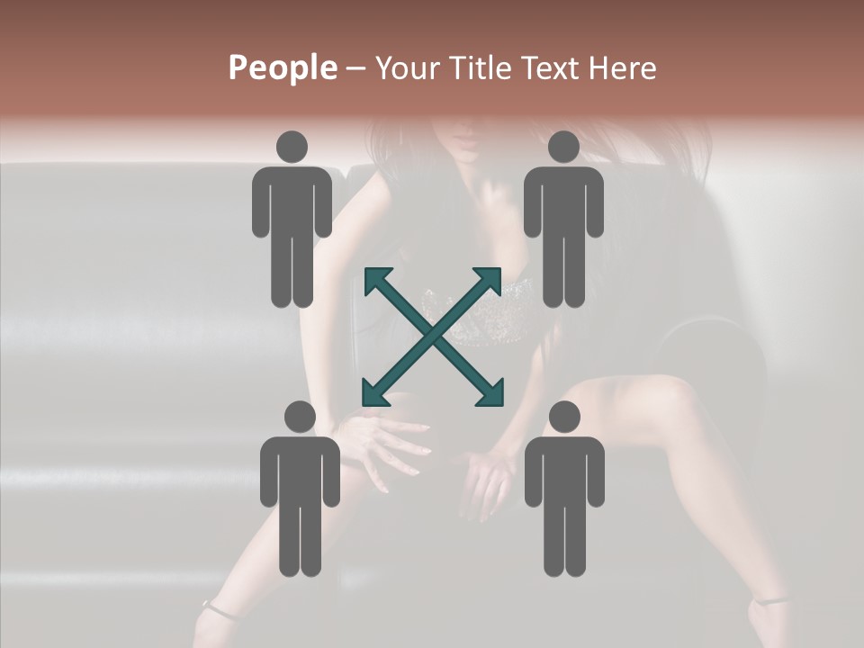 Legs Background Model PowerPoint Template