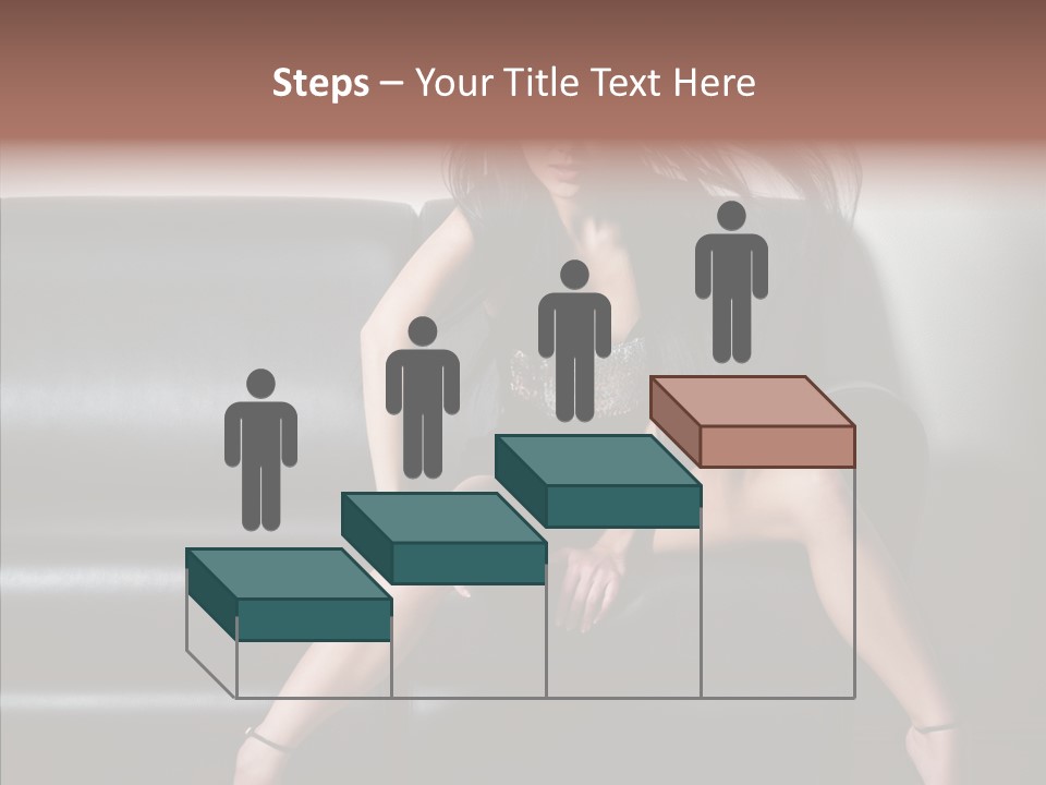 Legs Background Model PowerPoint Template
