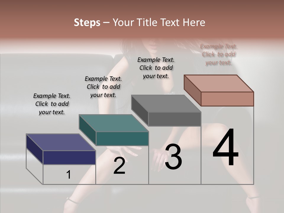 Legs Background Model PowerPoint Template