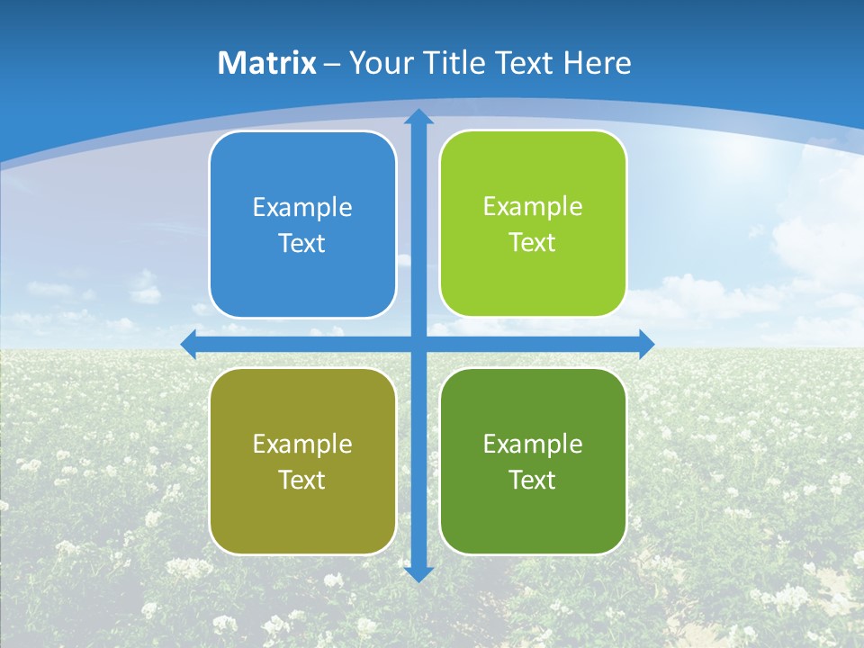 Nature Sun Row PowerPoint Template