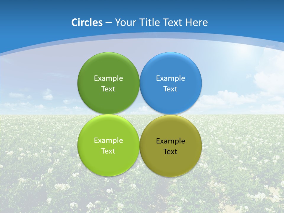 Nature Sun Row PowerPoint Template