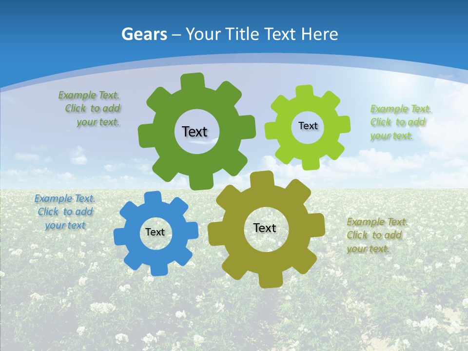 Nature Sun Row PowerPoint Template