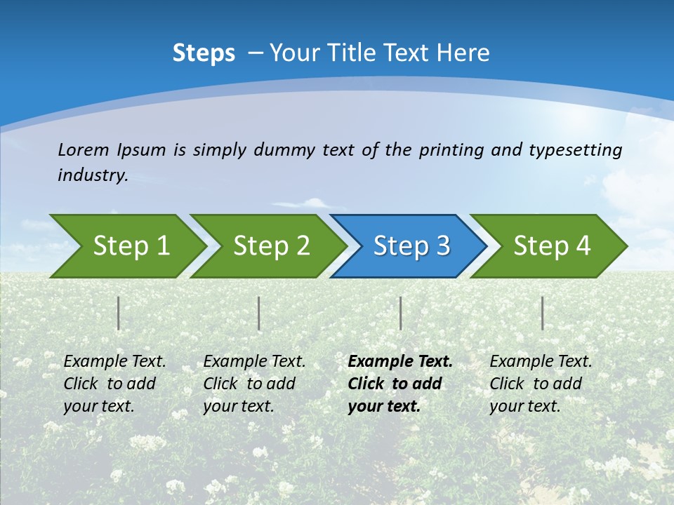 Nature Sun Row PowerPoint Template