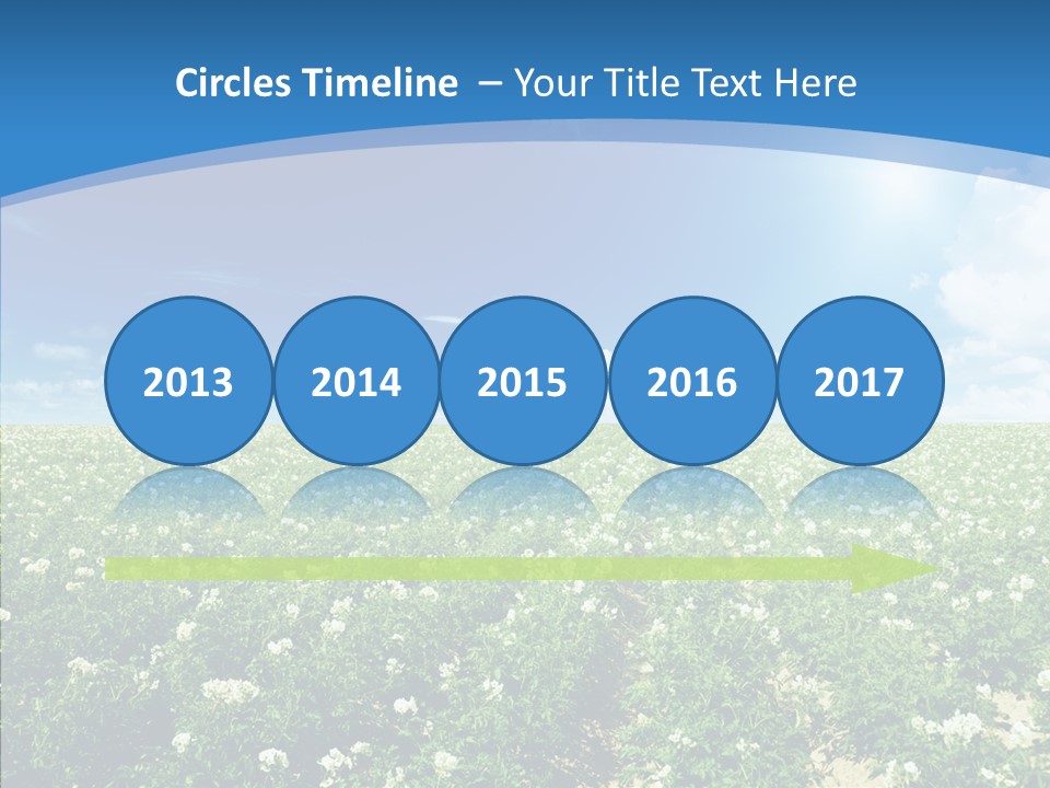 Nature Sun Row PowerPoint Template